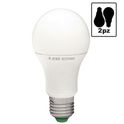lampadina led goccia e27 15w luce fredda 6000k ecoman vetro ghiaccio confezione 2 pezzi