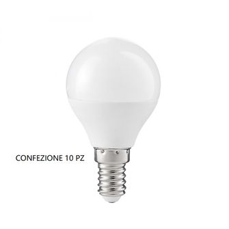 Lampadina LED GLA239C E14 7W luce calda 3000K GEALED box 10 pezzi