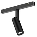 faretto orientabile led 8w 48v 3000k colore nero gealuce ip20