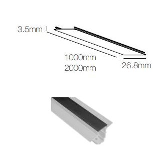 Accessorio cover per MAGNET TRACK 1m BENEITO FAURE nero