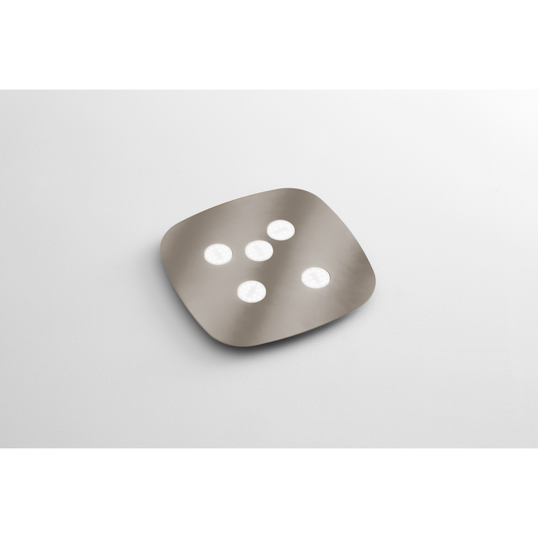 plafoniera sole gx53 gealuce medio acciaio