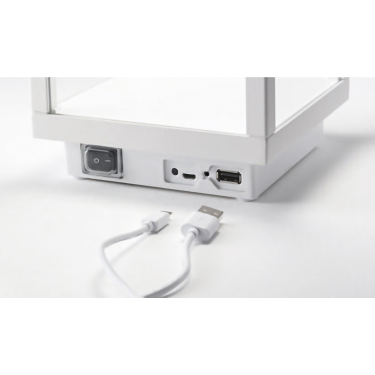 lampada da tavolo queen 5w luce naturale 4000k gealed antracite ip54 batteria