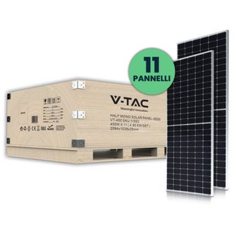 Kit 11 pannelli solari da 450W (4.95KW)