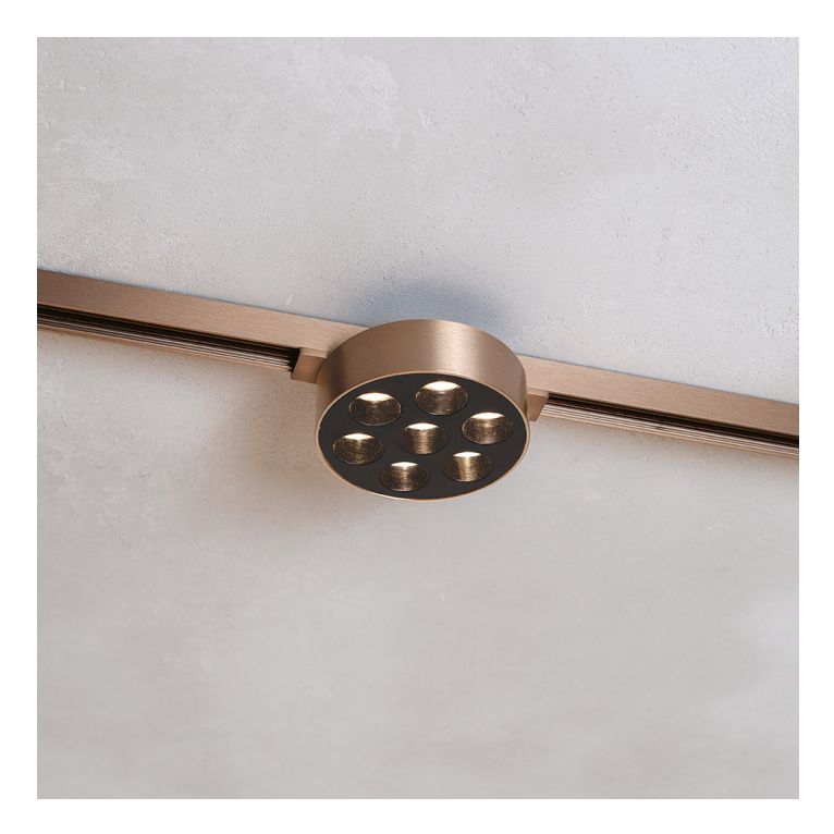 faretto led 8w 48v. 3000k ip20 gealuce colore champagne