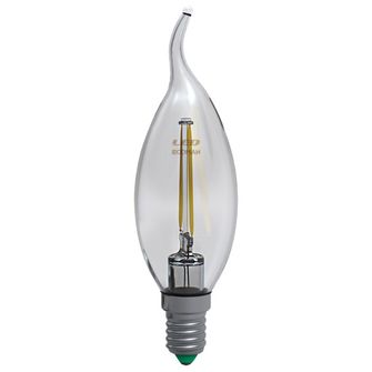 Lampadina LED Colpo di Vento E14 4W luce naturale 4000K ECOMAN vetro trasparente