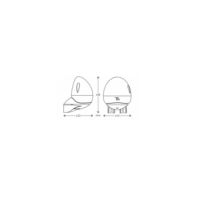 lampeggiante led 12v ac/dc per cancelli automatici lmply5tn nero