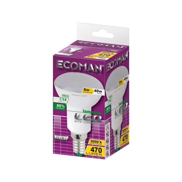lampadina-led-spot-r50-e14-6w-luce-calda-3000k-ecoman