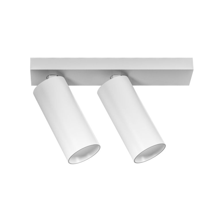 faretto doppio orientabile led 2x12w 3000k bianco gealuce ip20