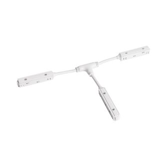 Modulo connessione 3 binari incasso o superficie. Bianco Gealuce
