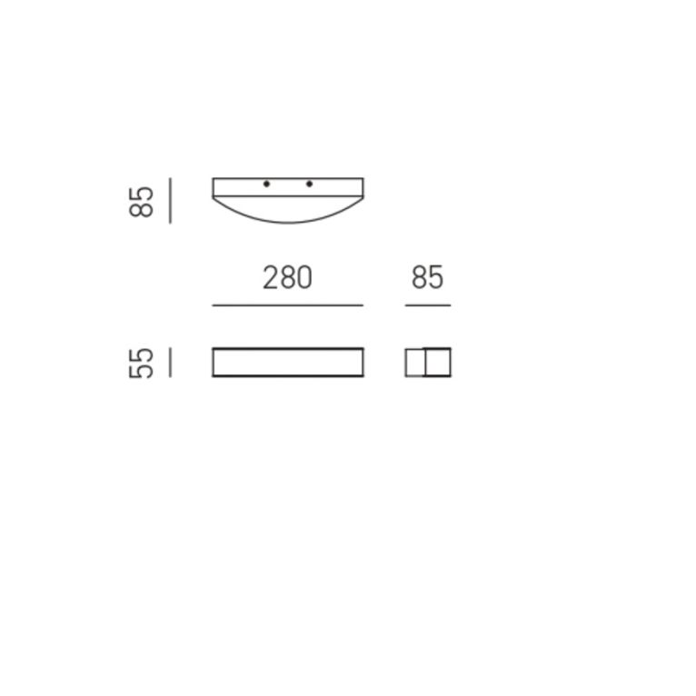applique led 16w 3000k gealuce ip20 bianco gap50