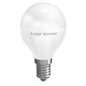 lampadina led sfera e14 8w luce naturale 4000k ecoman vetro ghiaccio