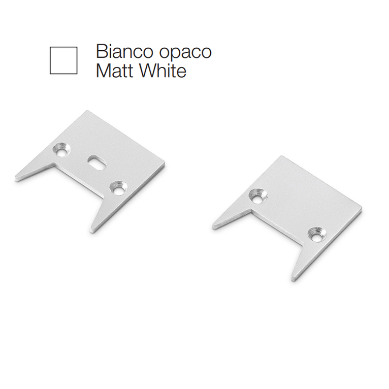 accessorio tappo bucarest piccolo per profilo led gealed bianco 2pz