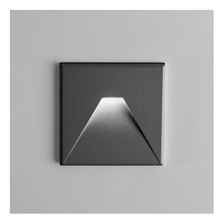 segnapasso ad incasso led 3w cct gealuce quadrato nero ip20 