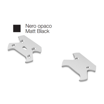 Accessorio tappo ASTANA per profilo LED GEALED nero 2pz