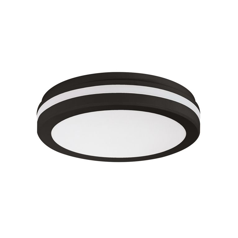 plafoniera led 30w cct gealuce rotondo nero 300mm ip65