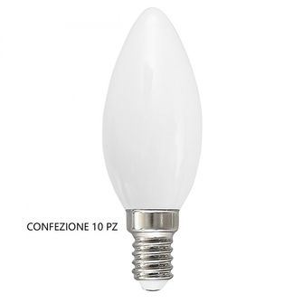 Lampadina LED GLA270B E14 6W luce calda 3000K GEALED box 10 pezzi
