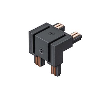 Modulo per binari 90° soffitto/parete per GBIN30. Nero Gealuce 