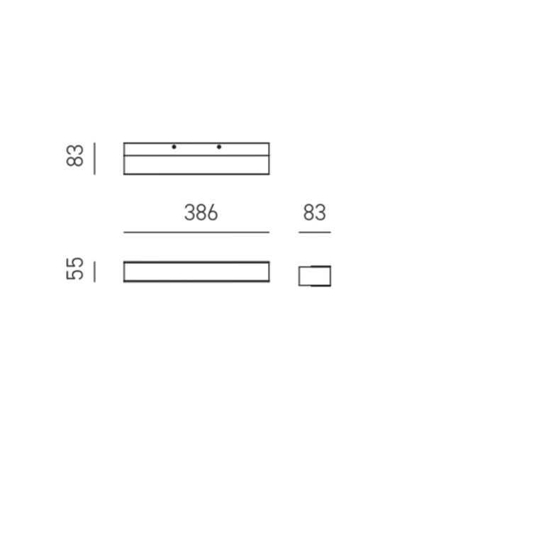 applique led 24w 4000k gealuce ip20 bianco gap51
