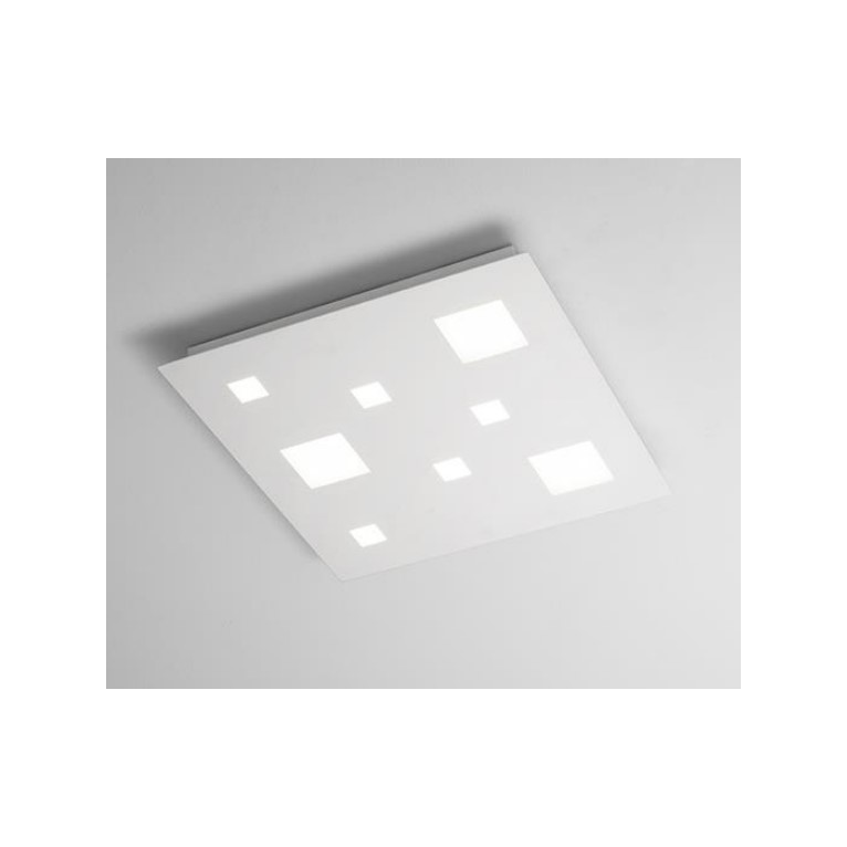 plafoniera checker board 36w luce calda 3000k isyluce grande bianco