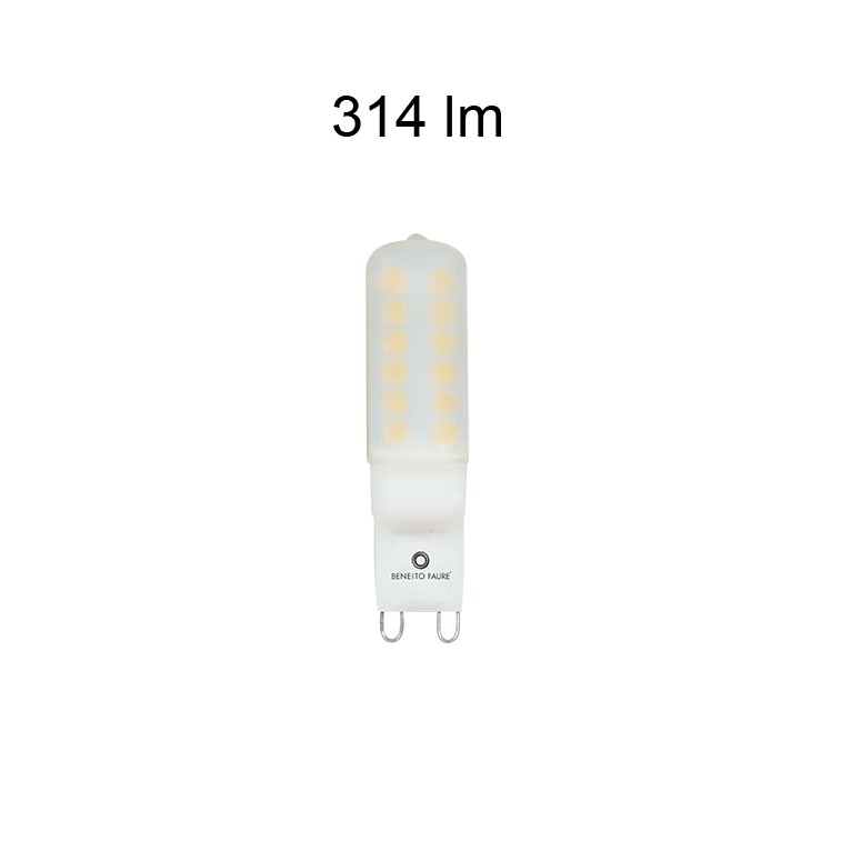 lampadina led long uniform-line g9 2.8w luce calda 830 beneito faure