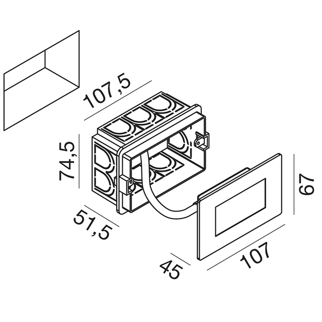 segnapasso-ges812-2w-luce-calda-3000k-gealed-ip65-bianco-slash-nichel-con-luce-di-emergenza