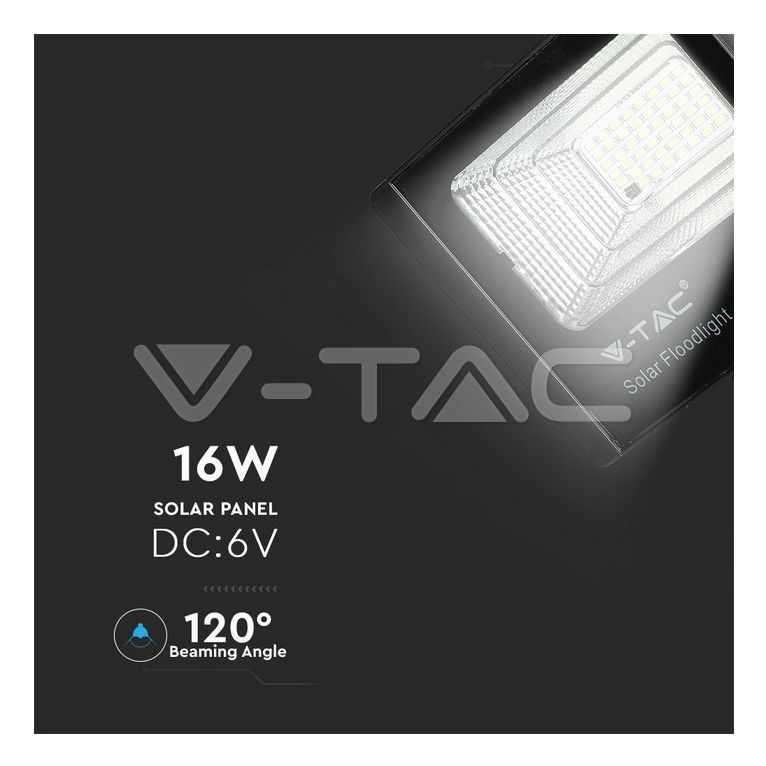 faretto con pannello solare 40w a led luce naturale v-tac sku8574