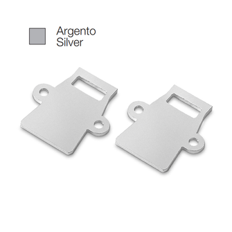 Accessorio tappo LIVERPOOL R piccolo per profilo LED GEALED argento 2pz