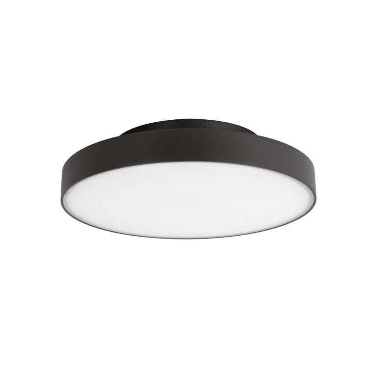 plafoniera led 24w cct gealuce rotondo grigio 250mm ip65