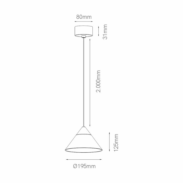 sospensione led a soffitto 6w 220/240v 3000k nero/grigio ip20 beneito faure 4819