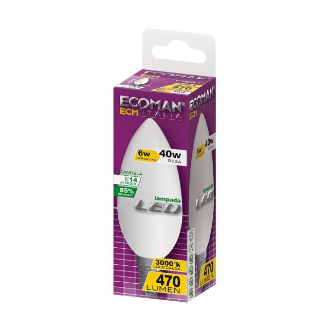 lampadina-led-candela-e14-6w-luce-calda-3000k-ecoman