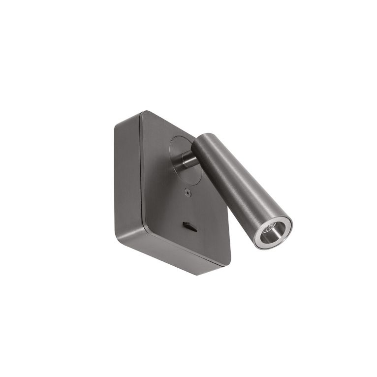 applique orientabile led 3w 3000k nickel scuro gealuce ip20 gap594