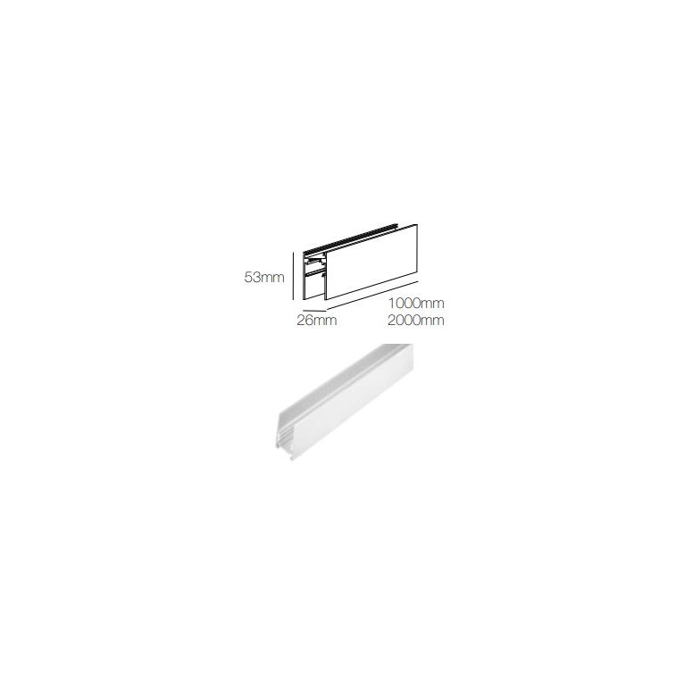 binario magnetico magnet track surface 1 metro beneito faure bianco