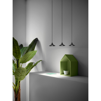 Lampadario HELENA 16.5W luce calda 3000K GEALUCE 3 luci nero