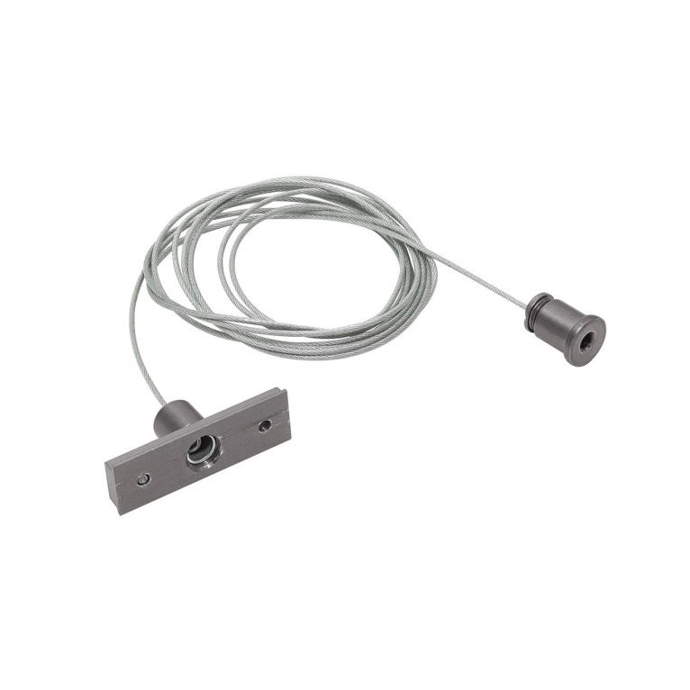 kit sospensione 1 cavo per binario 48v gbin40. colore nickel scuro gealuce 