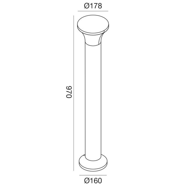 paletto-da-giardino-e27-alto-grigio-ip54-gealuce