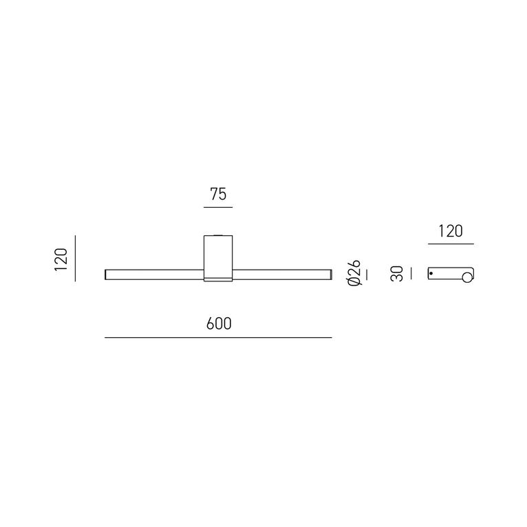 applique led 18w 3000k gealuce ip44 bianco gap56