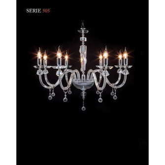 Lampadario SERIE505 8 x E14 CRISTAL LUCE