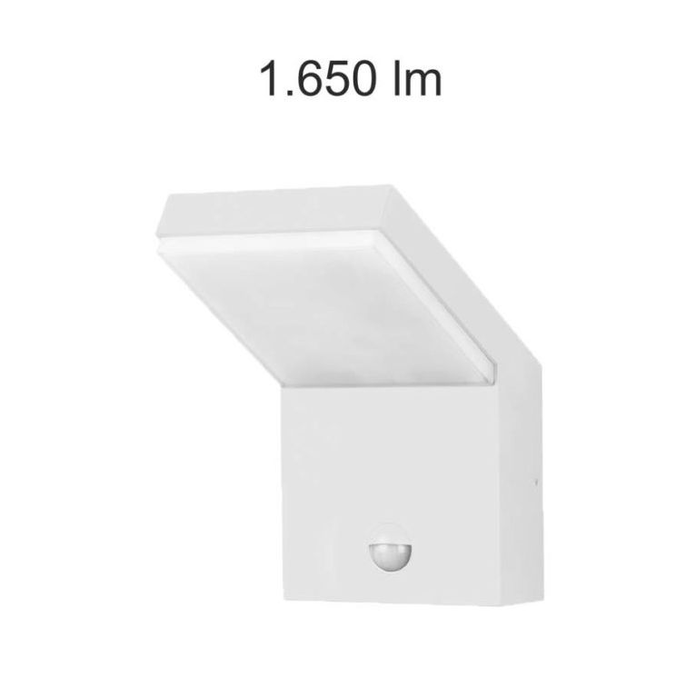 applique led da superficie 18w 100/240v 3000k bianco ip54 beneito faure 3886