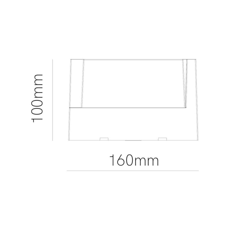 applique led da esterno 15w cct switch beneito faure corten 4962