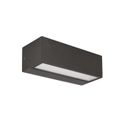 applique led 2x6w cct gealuce rettangolare grigio ip65