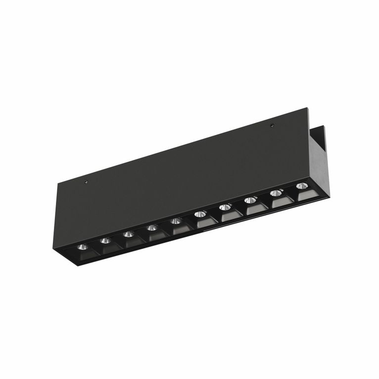 faretto led da binario esterno 20w 48v 3000k nero ip65 beneito faure 5391