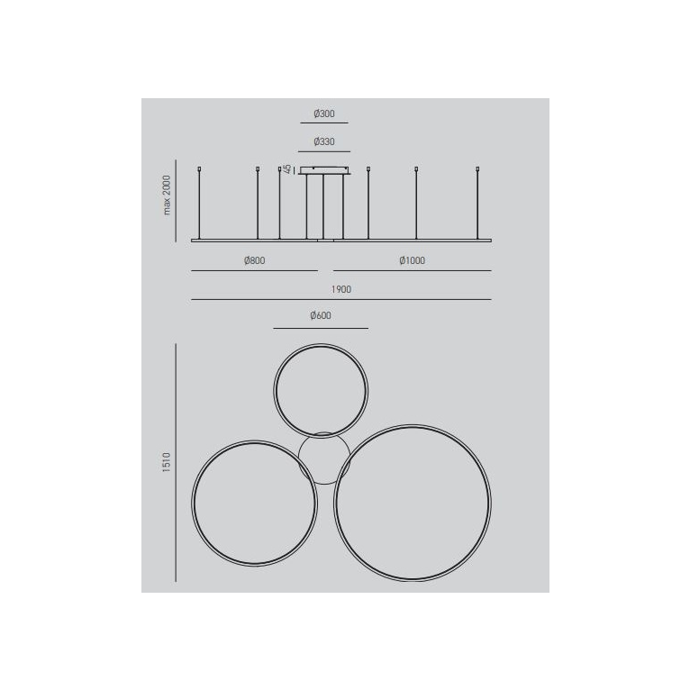 lampadario led erika 128w luce calda 3000k gea luce rotondo 3