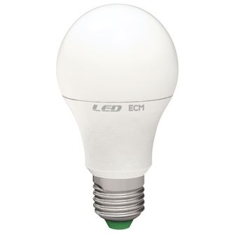 Lampadina LED Goccia E27 10W luce calda 3000K ECOMAN vetro ghiaccio
