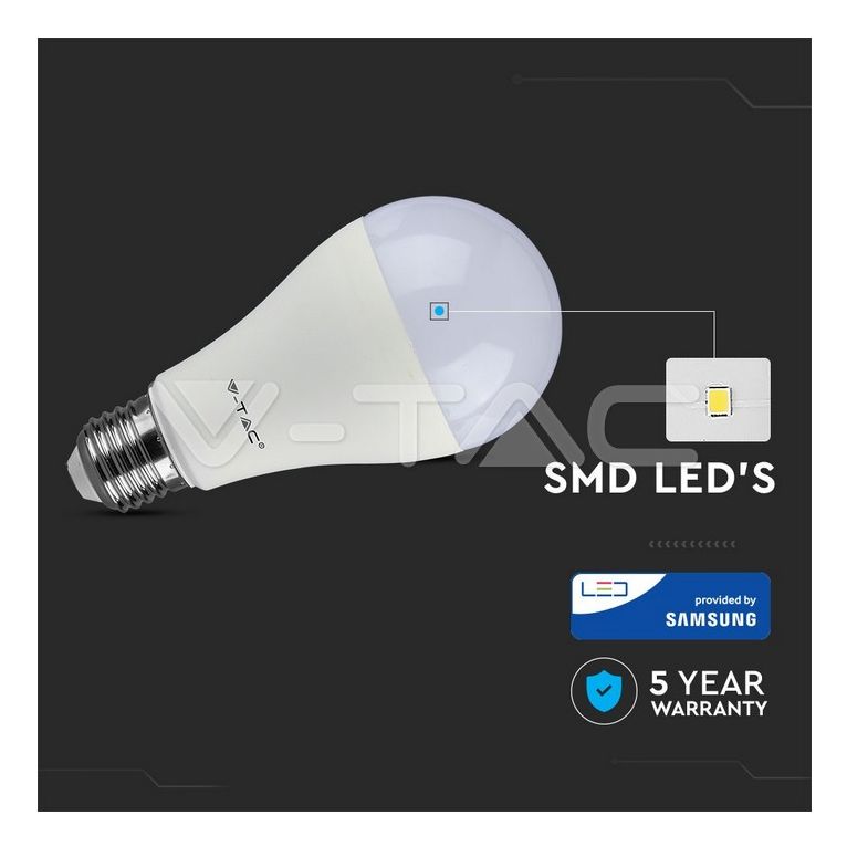 lampadina led goccia e27 15w luce calda 3000k v-tac sku159