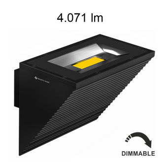 Faretto COMET 40W luce calda 2700K BENEITO FAURE nero IP65 IK08