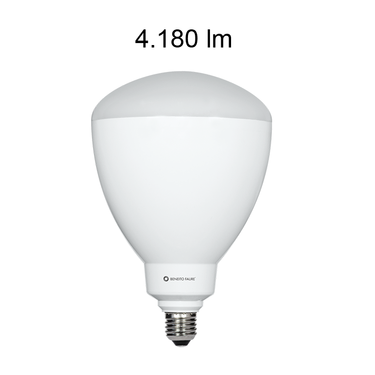 lampadina led cup e27 45w luce calda 830 beneito faure