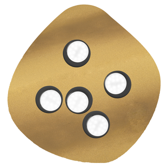 Plafoniera IRENE Gx53 GEALUCE medio oro