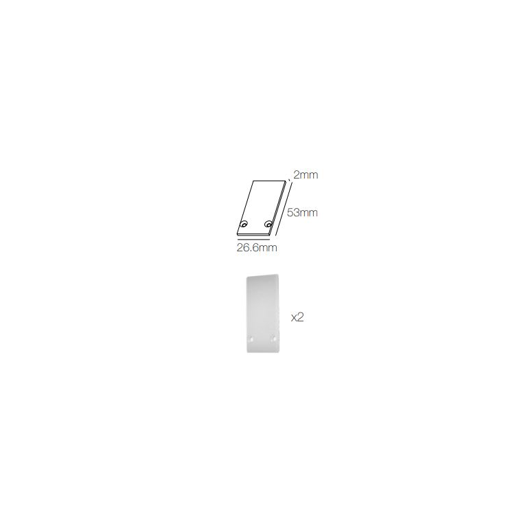 accessorio tappo terminale per magnet track surface beneito faure bianco