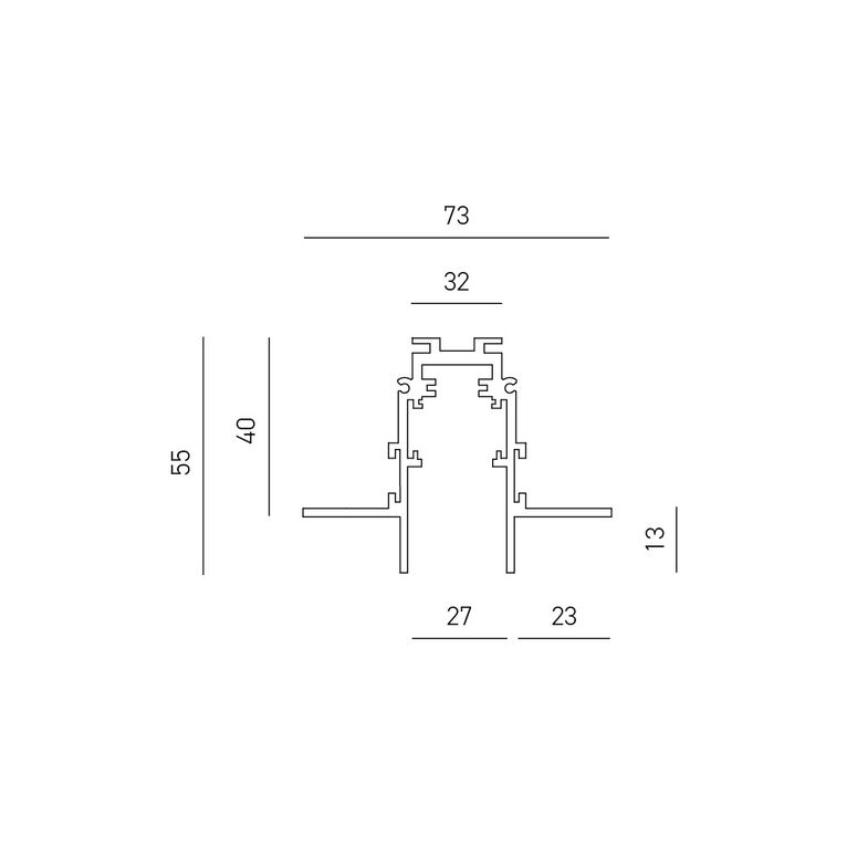 binario magnetico da incasso firenze 2 metri gealuce bianco