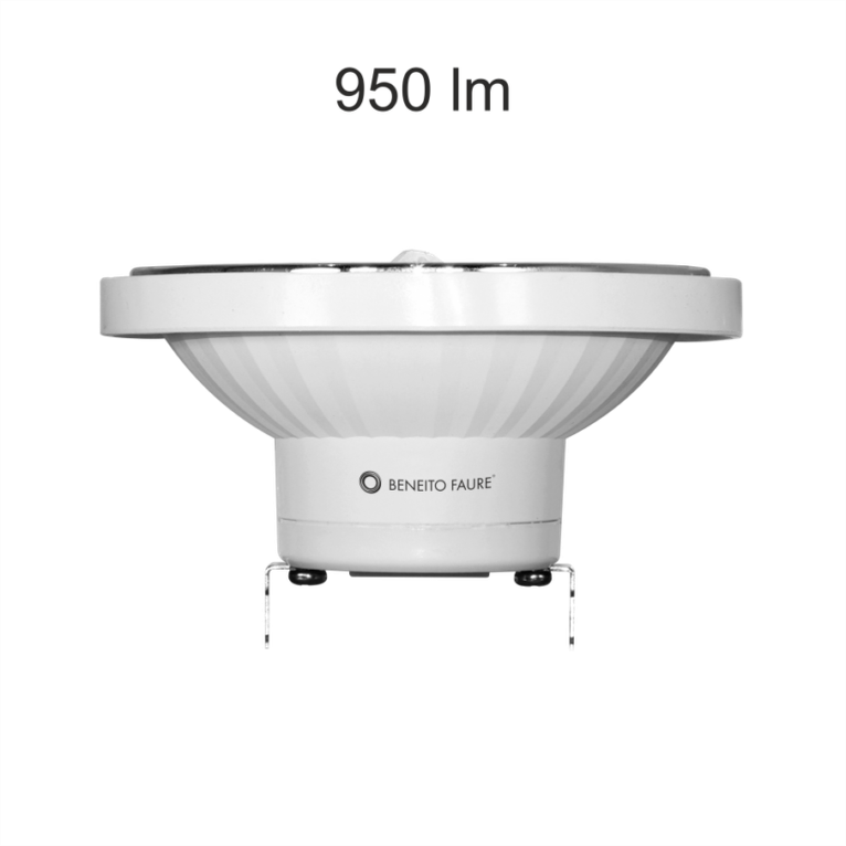lampadina led lynk ar111 g53 13w, luce calda 3000k, beneito faure 3453